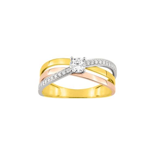 Bague Femme - Oxyde De Zirconium - Or 18 Carats
