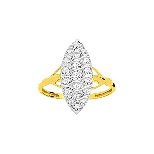 Bague Femme - Oxyde De Zirconium - Or 18 Carats