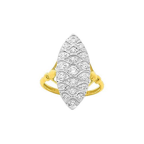 Bague Femme - Oxyde De Zirconium - Or 18 Carats