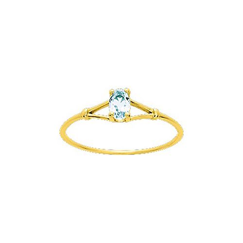 Bague Femme - Aigue Marine - Or 18 Carats