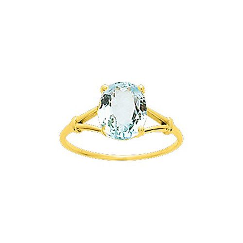 Bague Femme - Aigue Marine - Or 18 Carats