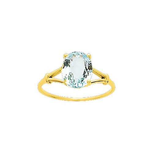 Bague Femme - Aigue Marine - Or 18 Carats