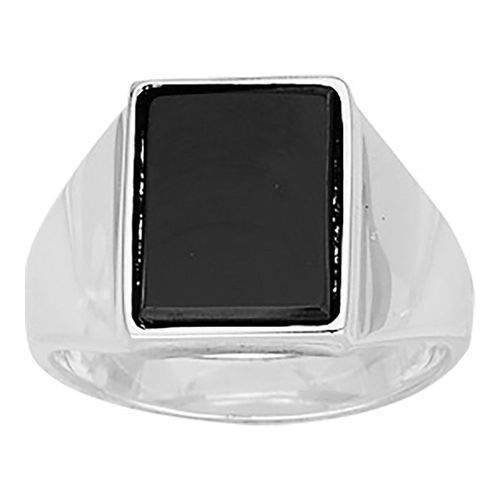 Chevalière Homme - Onyx - Argent 925