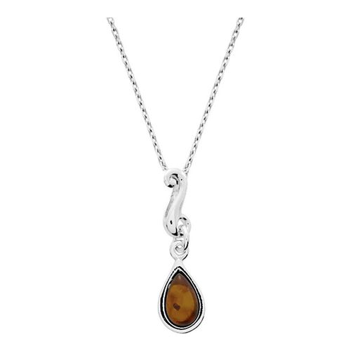 Collier Femme - Ambre - Argent 925 - Longueur : 42 Cm