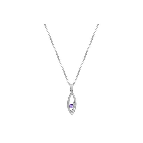 Collier Femme - Oxyde De Zirconium - Argent 925 - Longueur : 42 Cm