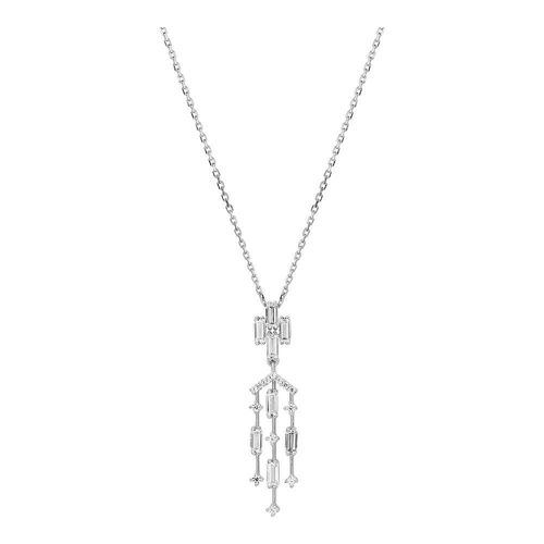 Collier Femme - Oxyde De Zirconium - Argent 925 - Longueur : 42 Cm