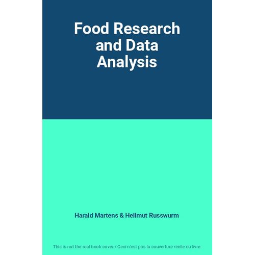 Food Research And Data Analysis