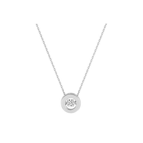 Collier Femme - Oxyde De Zirconium - Or 18 Carats - Longueur : 42 Cm