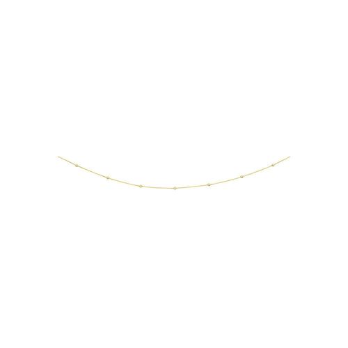 Collier Femme - Oxyde De Zirconium - Or 18 Carats - Longueur : 42 Cm