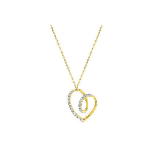 Collier Femme - Or 18 Carats - Diamant 0,09 Carats - Longueur : 42 Cm