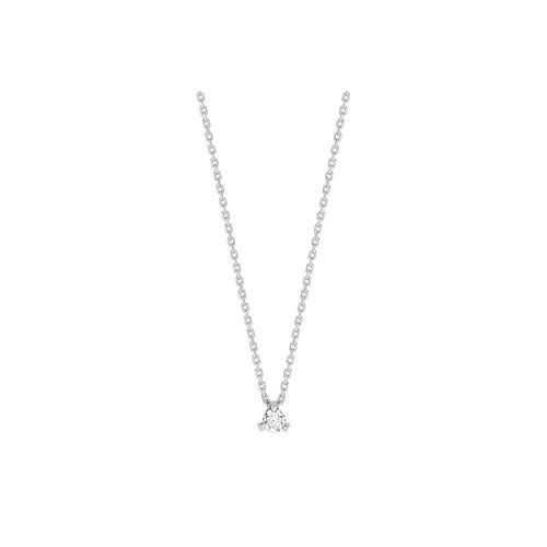 Collier Femme - Or 18 Carats - Diamant 0,1 Carats - Longueur : 42 Cm