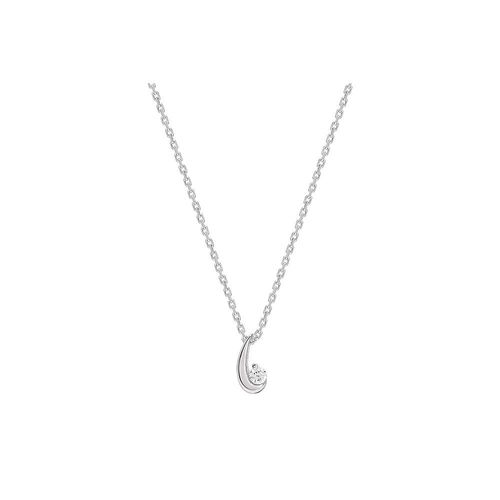 Collier Femme - Or 18 Carats - Diamant 0,05 Carats - Longueur : 42 Cm