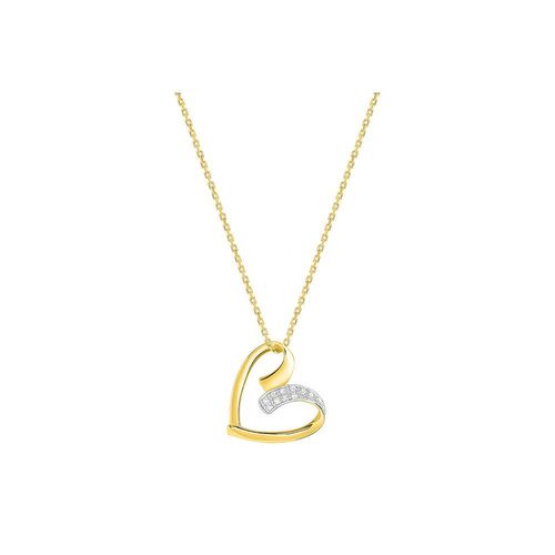 Collier Femme - Or 18 Carats - Diamant 0,04 Carats - Longueur : 42 Cm