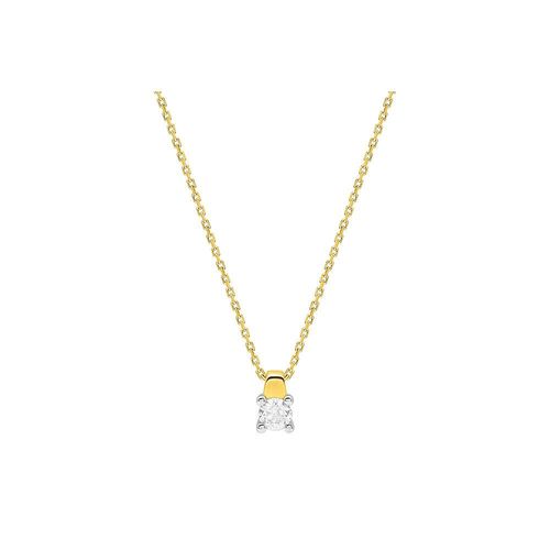 Collier Femme - Or 18 Carats - Diamant 0,23 Carats - Longueur : 42 Cm