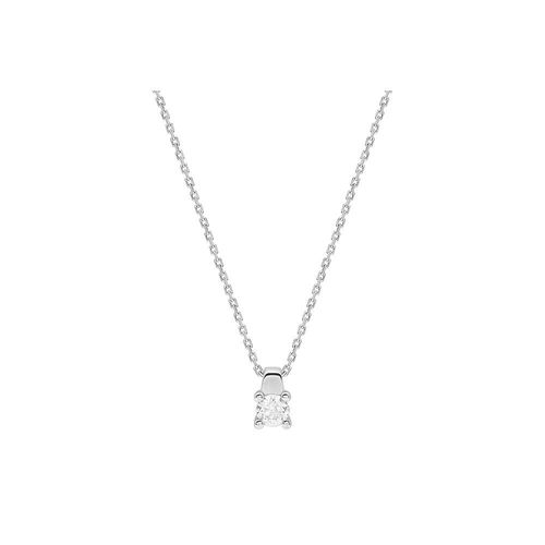 Collier Femme - Or 18 Carats - Diamant 0,23 Carats - Longueur : 42 Cm