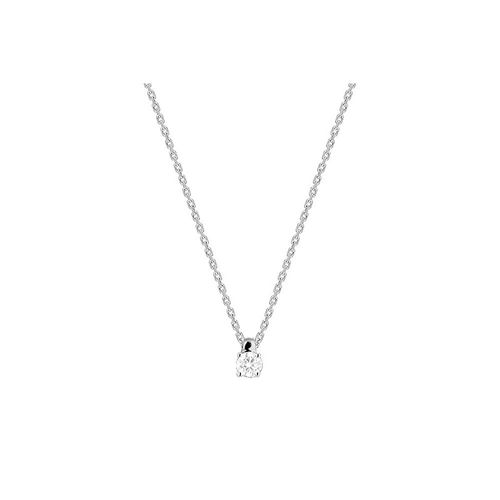 Collier Femme - Or 18 Carats - Diamant 0,14 Carats - Longueur : 42 Cm