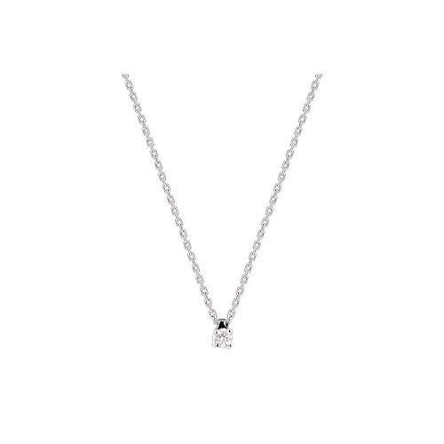 Collier Femme - Or 18 Carats - Diamant 0,08 Carats - Longueur : 42 Cm