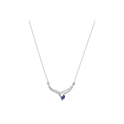 Collier Femme - Saphir - Or 18 Carats - Longueur : 42 Cm