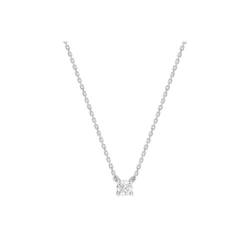 Collier Femme - Or 18 Carats - Diamant 0,2 Carats - Longueur : 42 Cm