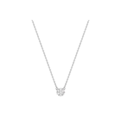 Collier Femme - Or 18 Carats - Diamant 0,2 Carats - Longueur : 42 Cm