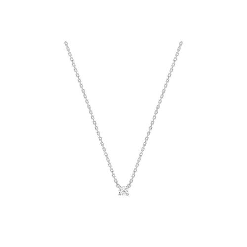 Collier Femme - Or 18 Carats - Diamant 0,08 Carats - Longueur : 42 Cm