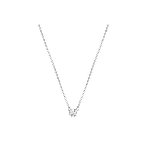 Collier Femme - Or 18 Carats - Diamant 0,1 Carats - Longueur : 42 Cm