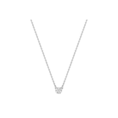 Collier Femme - Or 18 Carats - Diamant 0,1 Carats - Longueur : 42 Cm