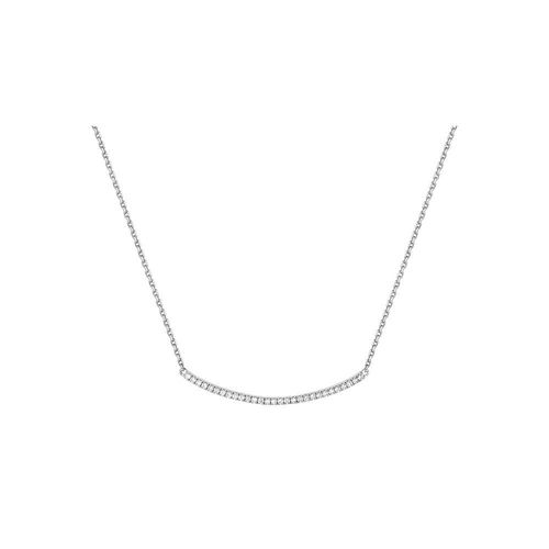Collier Femme - Or 18 Carats - Diamant 0,11 Carats - Longueur : 42 Cm