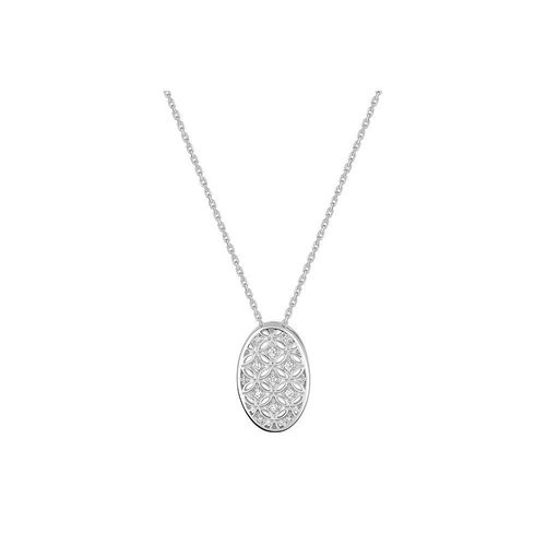 Collier Femme - Or 18 Carats - Diamant 0,08 Carats - Longueur : 42 Cm