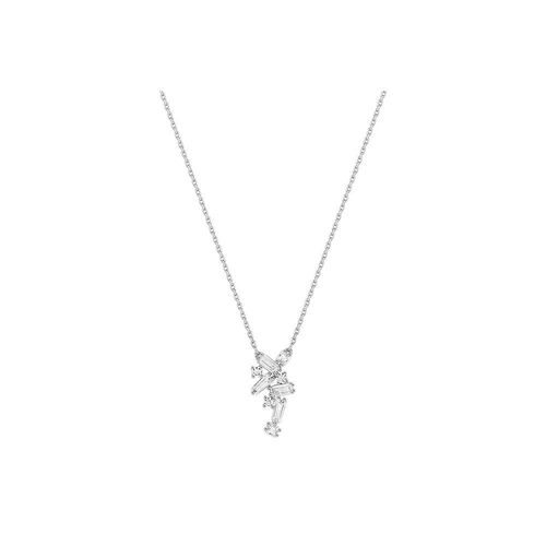 Collier Femme - Oxyde De Zirconium - Or 18 Carats - Longueur : 42 Cm