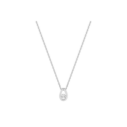 Collier Femme - Or 18 Carats - Diamant 0,15 Carats - Longueur : 42 Cm
