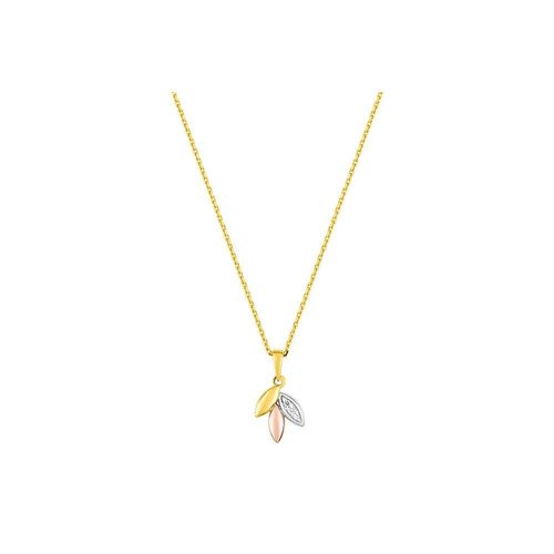 Collier Femme - Or 18 Carats - Diamant 0,02 Carats - Longueur : 42 Cm