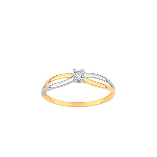 Bague Femme - Or 9 Carats - Diamant 0.022 Carats