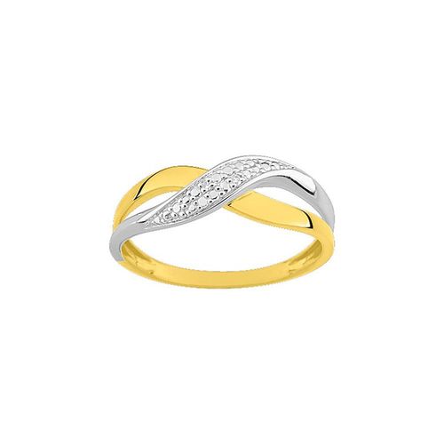 Bague Femme - Or 9 Carats - Diamant 0,01 Carats