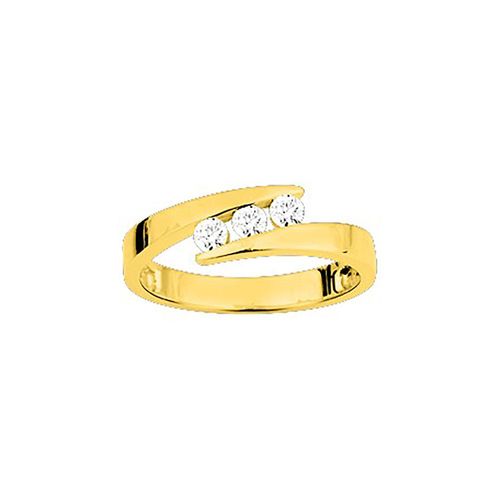 Bague Femme - Oxyde De Zirconium - Or 9 Carats