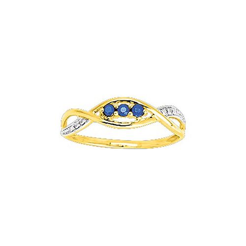 Bague Femme - Saphir - Or 9 Carats