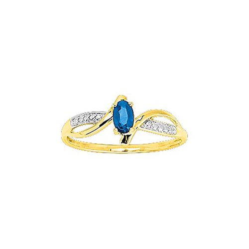 Bague Femme - Saphir - Or 9 Carats