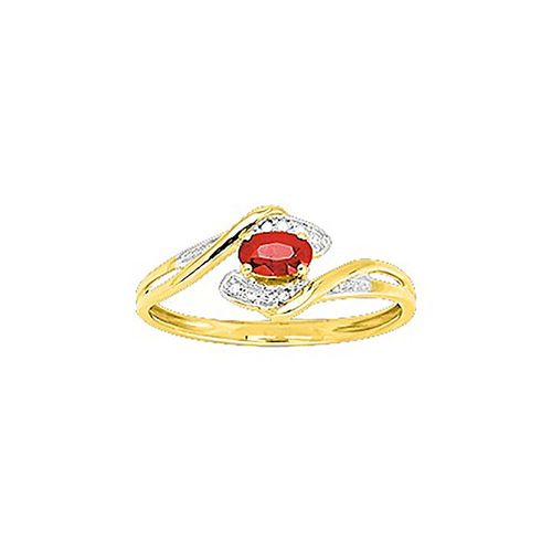 Bague Femme - Rubis - Or 9 Carats