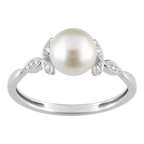 Bague Perle Femme - Oxyde De Zirconium - Argent 925