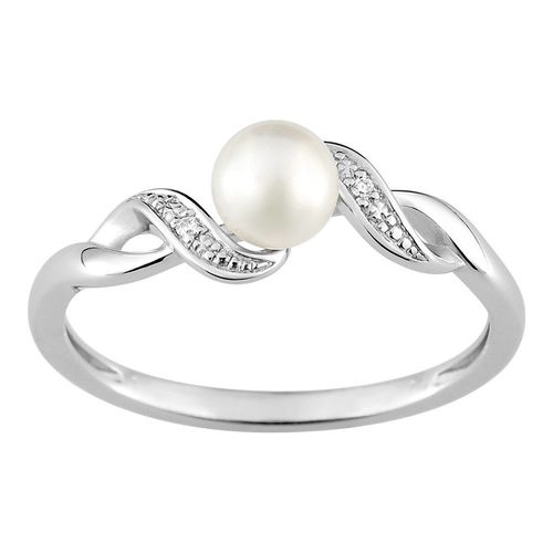 Bague Perle Femme - Oxyde De Zirconium - Argent 925