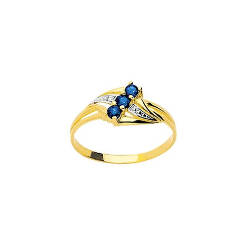Bague Femme - Saphir - Or 9 Carats