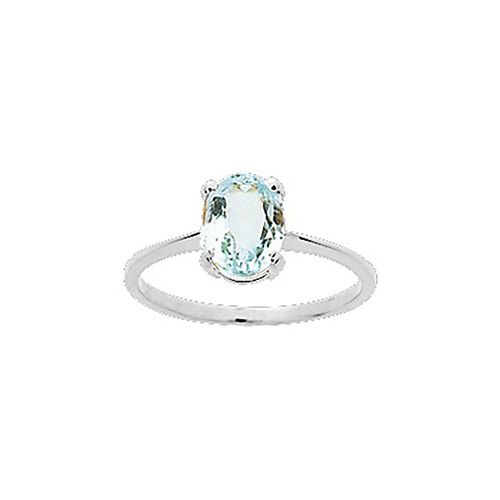 Bague Femme - Aigue Marine - Or 9 Carats
