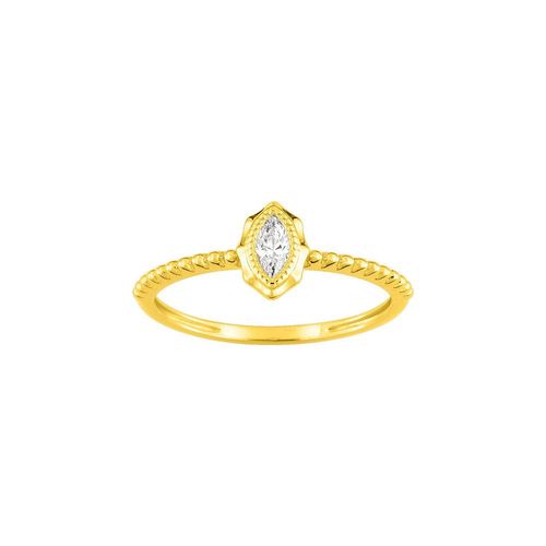 Bague Femme - Oxyde De Zirconium - Or 9 Carats