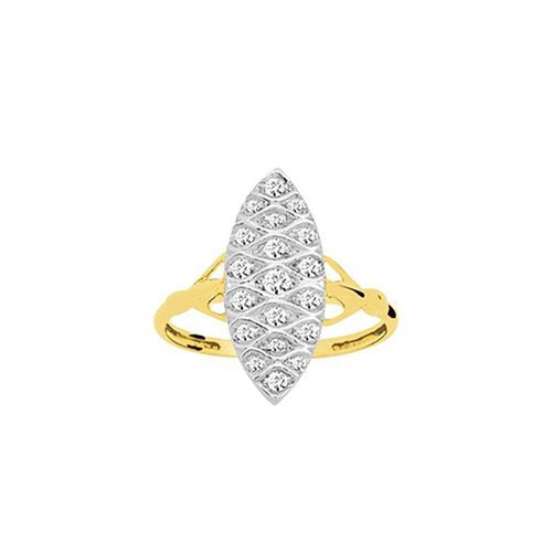 Bague Femme - Oxyde De Zirconium - Or 9 Carats