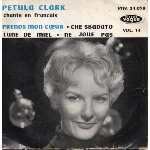 Petula Clark "Prends Mon Coeur" Vinyle 45 T 17 Cm - Ep - Vogue - 1961