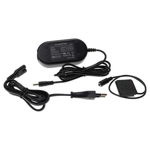 vhbw Bloc d'alimentation, chargeur adaptateur compatible avec Fujifilm FinePix JX300, JX370 appareil photo, caméra vidéo - Câble 2m, coupleur DC