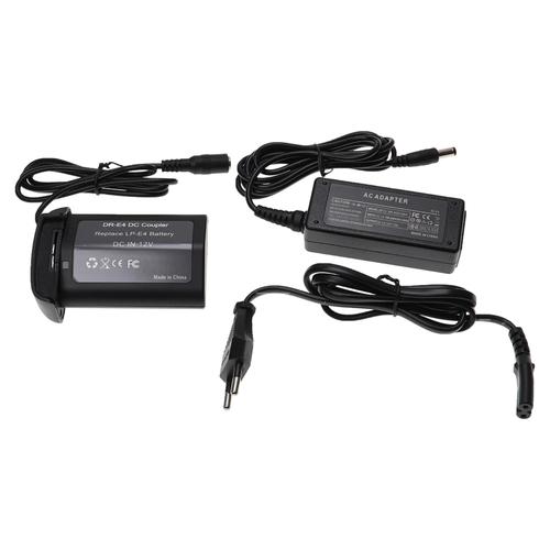 vhbw Bloc d'alimentation, chargeur adaptateur compatible avec Canon EOS 1D Mark III, 1DC appareil photo, caméra vidéo - Câble 2m, coupleur DC