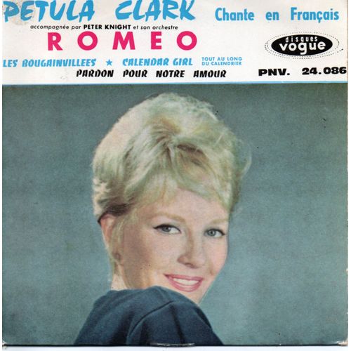 Petula Clark "Roméo" Vinyle 45 T 17 Cm - Ep - Vogue - 1963