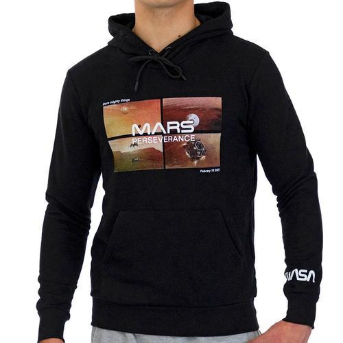 Sweat Capuche Noir Homme Nasa 08h