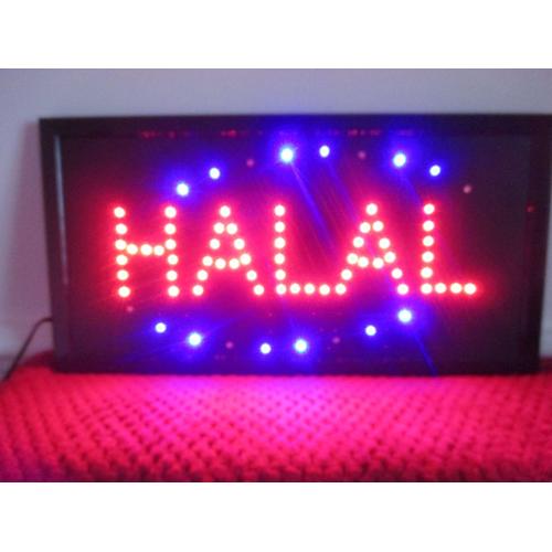 Panneau Led Lumineux Clignotant Halal  Commerce